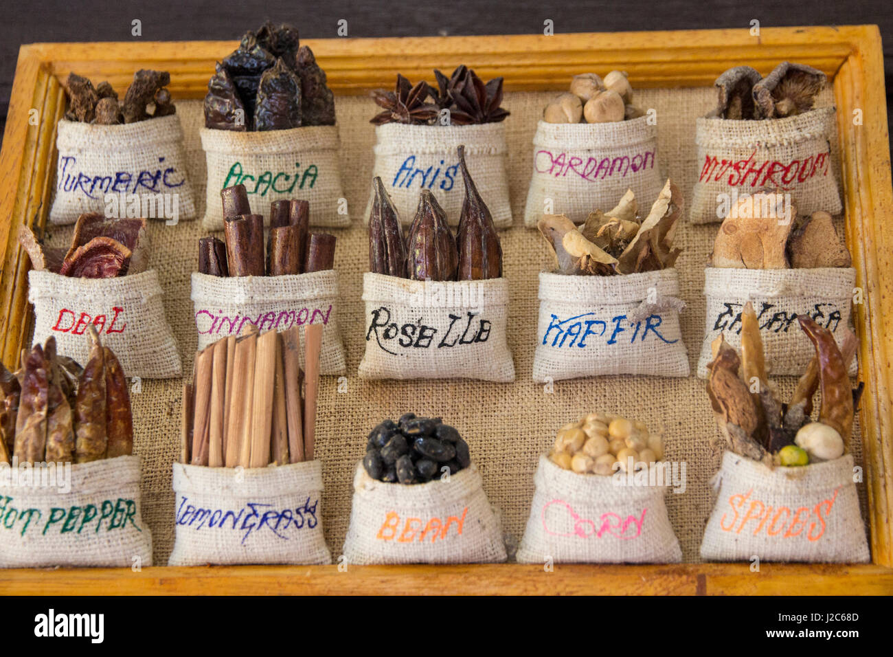 Thailand, Chiang Mai. Herbs and spices commonly used when cooking Thai