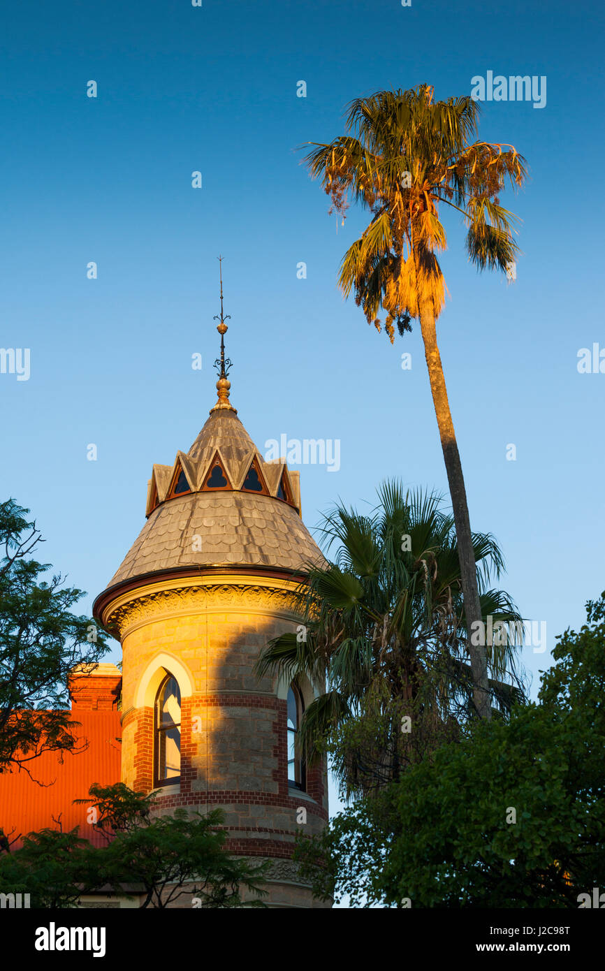 Australia, Adelaide, Montefiore Hill, sunset light on mansion Stock