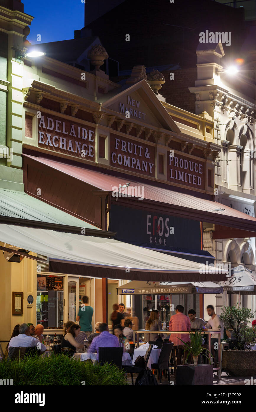Australia, Adelaide, Rundle Street cafes, evening Stock Photo - Alamy