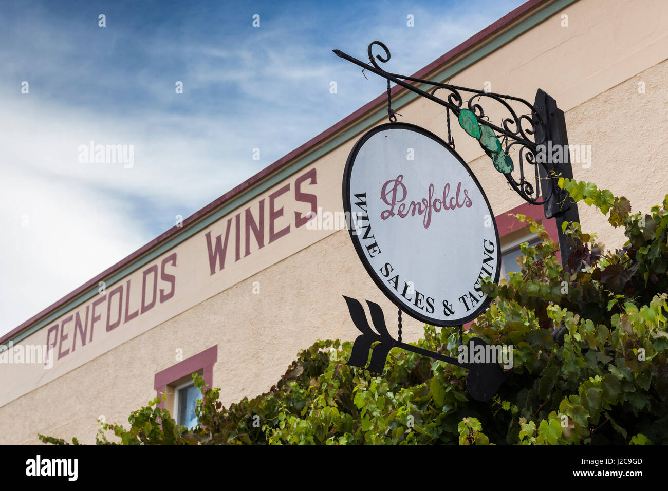 Australia, Barossa Valley, Nuriootpa, Penfolds Winery, exterior Stock Photo