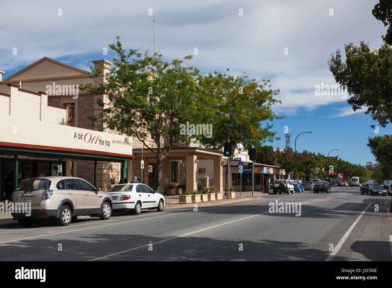 Australia, Barossa Valley, Nuriootpa, main street Stock Photo