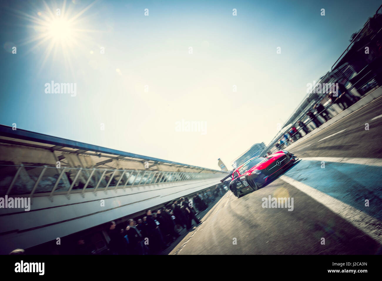 Mercedes SLS AMG GT3 - Car Race Stock Photo