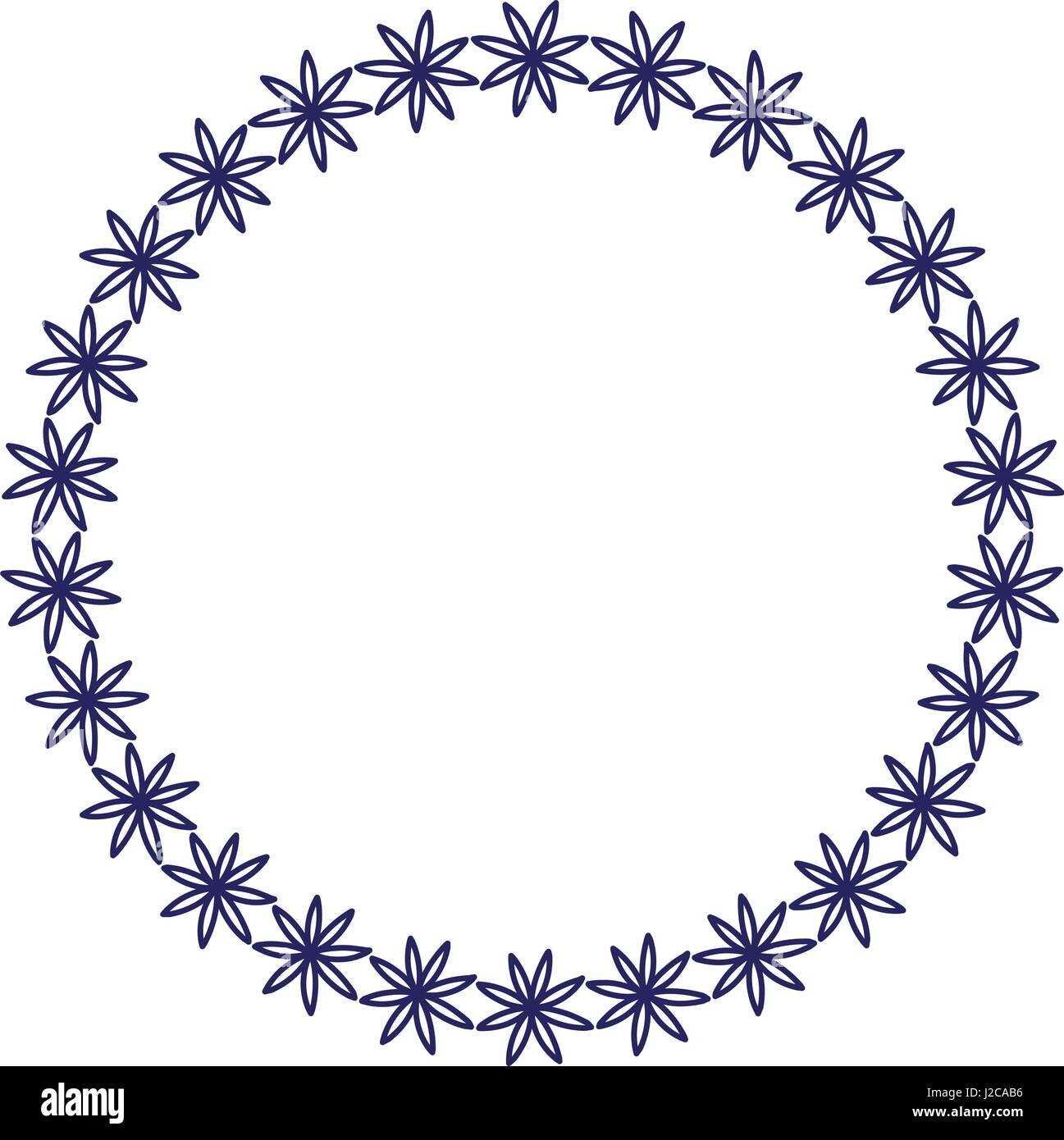 Flat blue flower vector icon Stock Vector Image & Art - Alamy