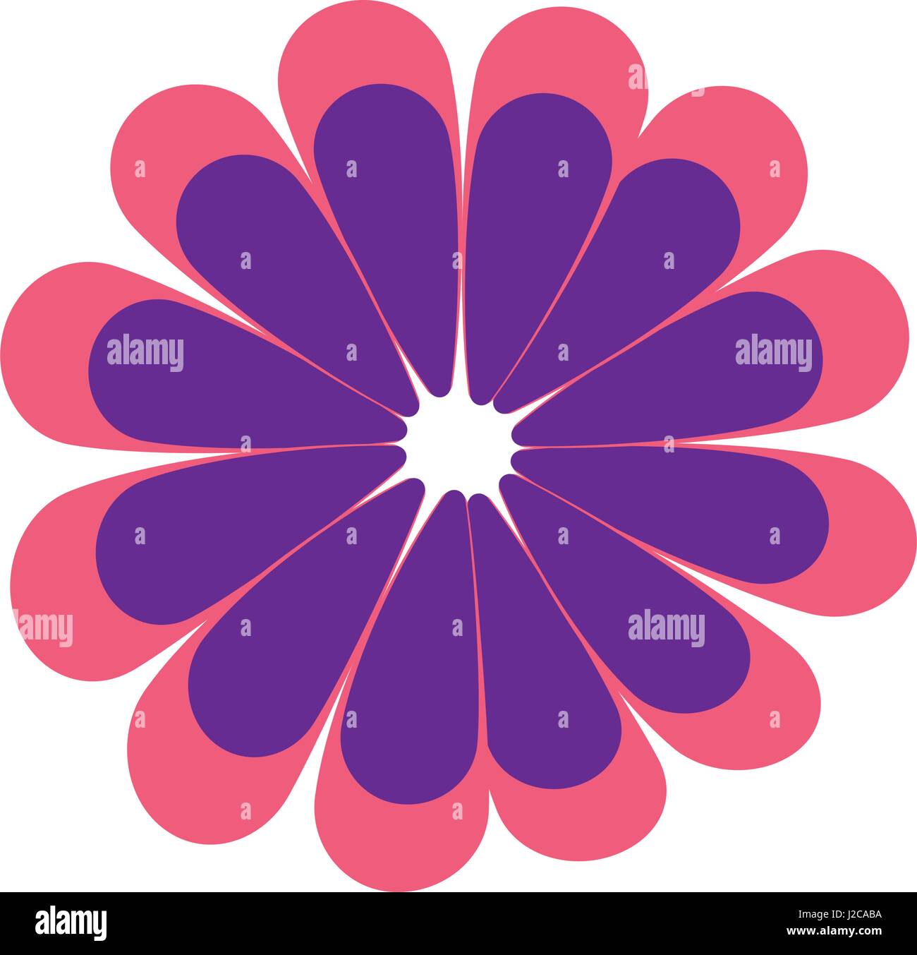 Flat blue flower vector icon Stock Vector Image & Art - Alamy