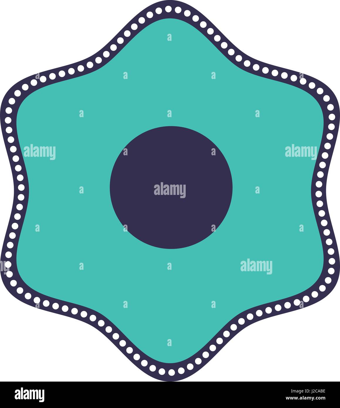 Flat blue flower vector icon Stock Vector Image & Art - Alamy