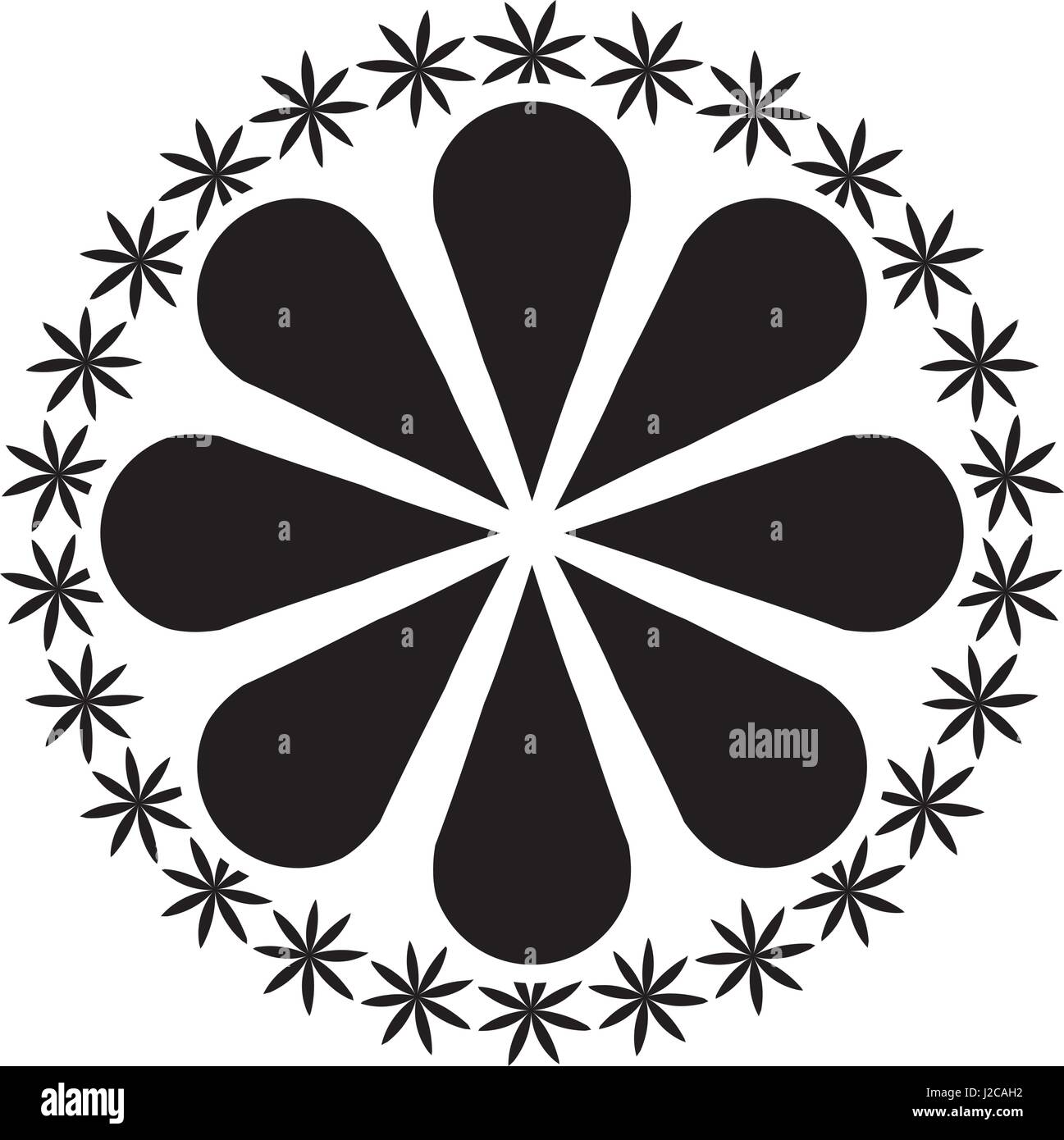 Flower blossom flat icon Stock Vector Image & Art - Alamy