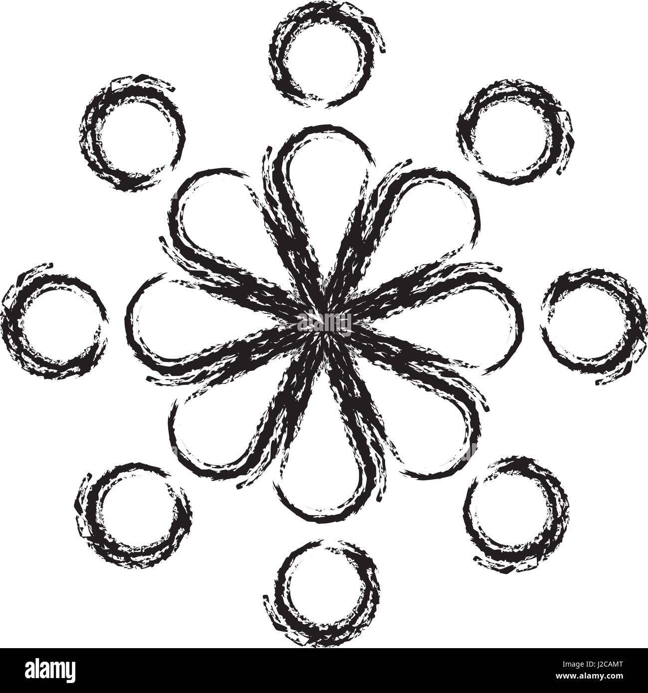 Flower isolated vector icon Stock Vector Image & Art - Alamy
