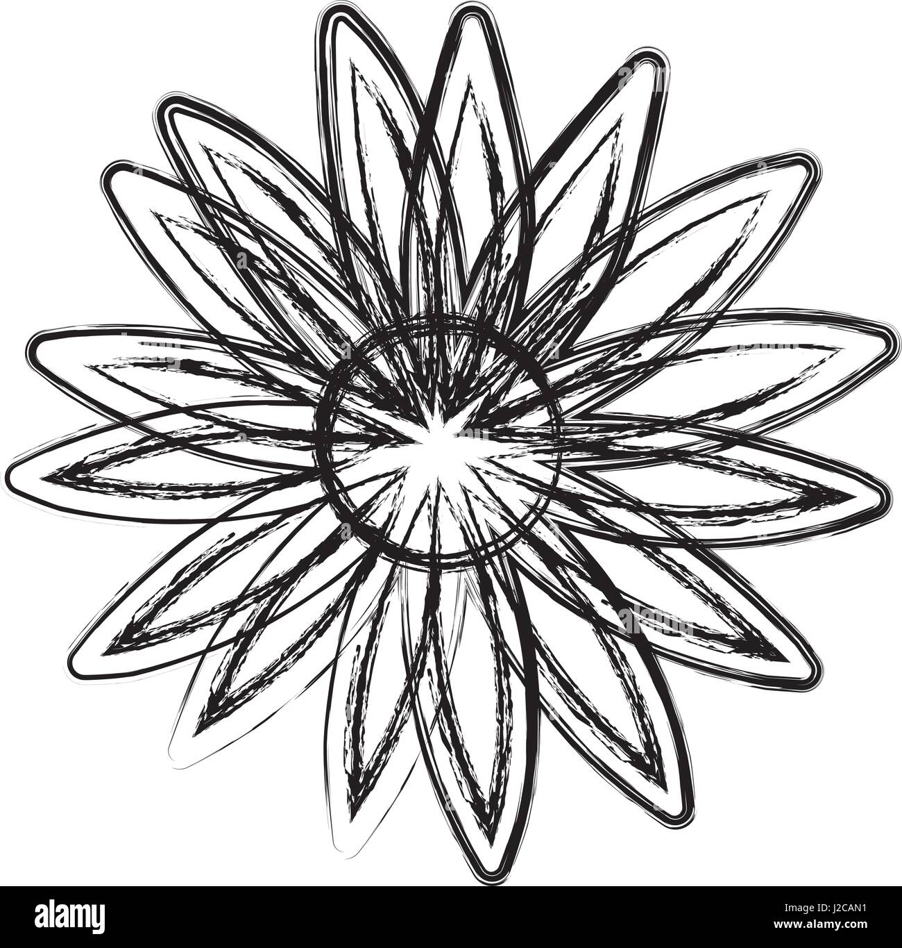 Flower isolated vector icon Stock Vector Image & Art - Alamy