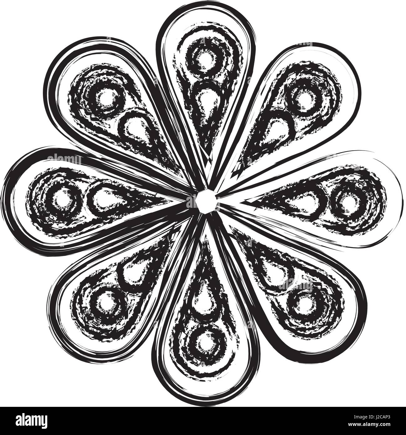 Flower isolated vector icon Stock Vector Image & Art - Alamy