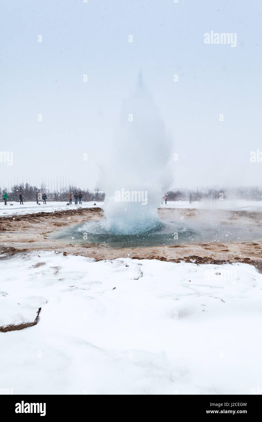 Eruption Of Geysir Also Known As The Great Geysir, It Is A Geyser In 