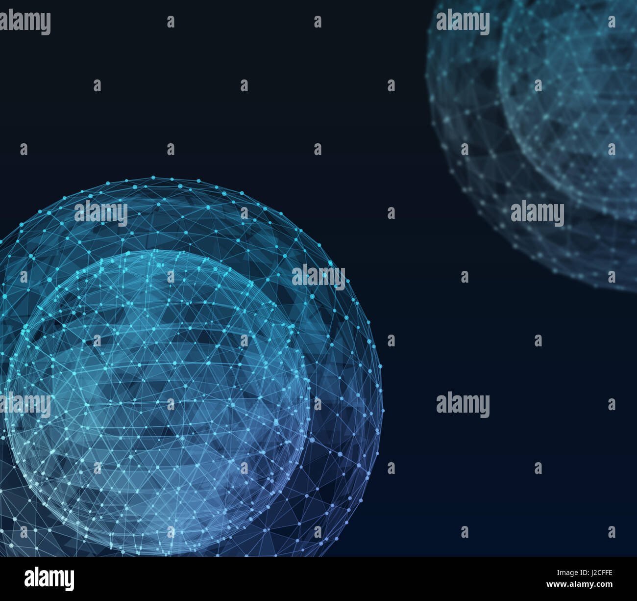 Global network internet technologies. Digital 3d illustration. Stock Photo