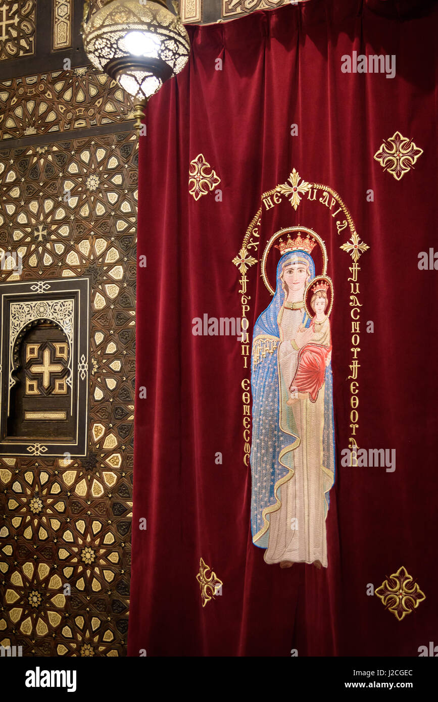 Egypt, Cairo Governorate, Cairo, Coptic Cairo. Hanging church Stock Photo