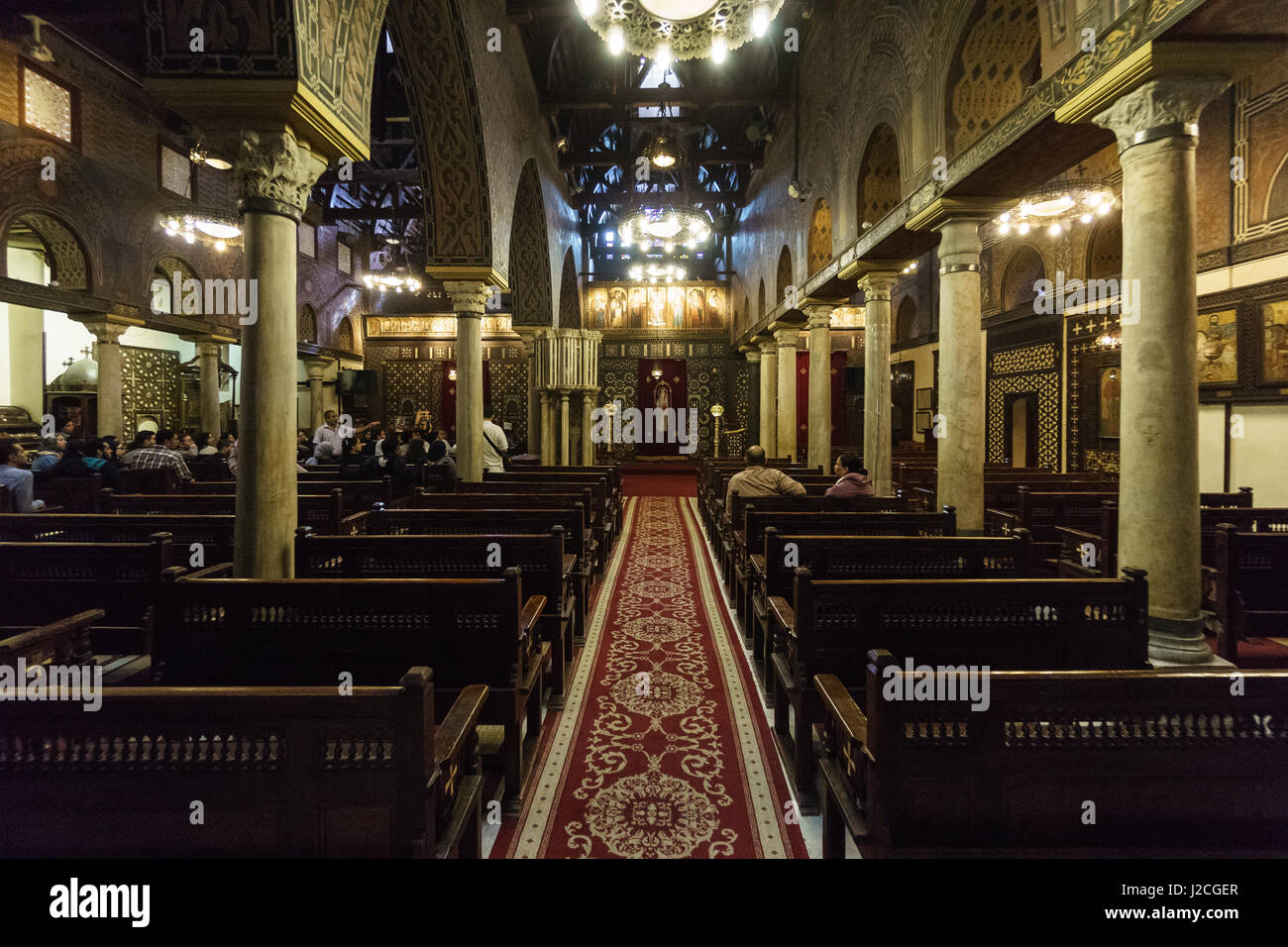 Egypt, Cairo Governorate, Cairo, Coptic Cairo. Hanging church Stock Photo