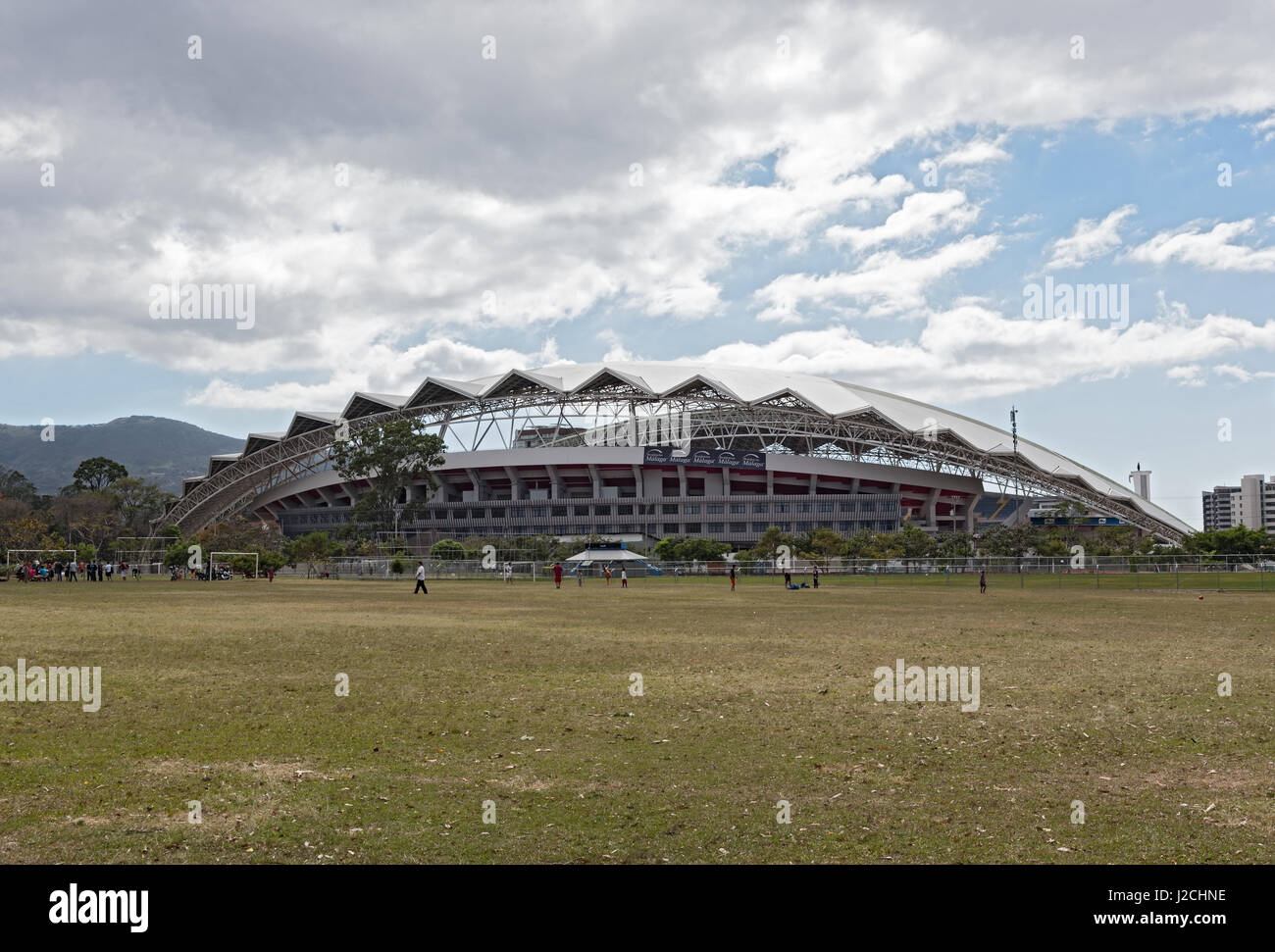The National Stadium of Costa Rica at La Sabana Park, San Jose, Costa Rica Stock Photo