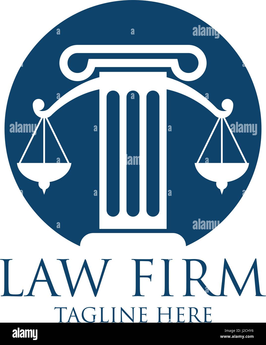 law firm logo with text space for your slogan / tagline, vector