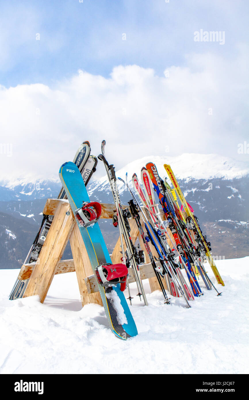 Austria, Tyrol, Jerzens, ski Leisure on the Hochzeiger in the ...