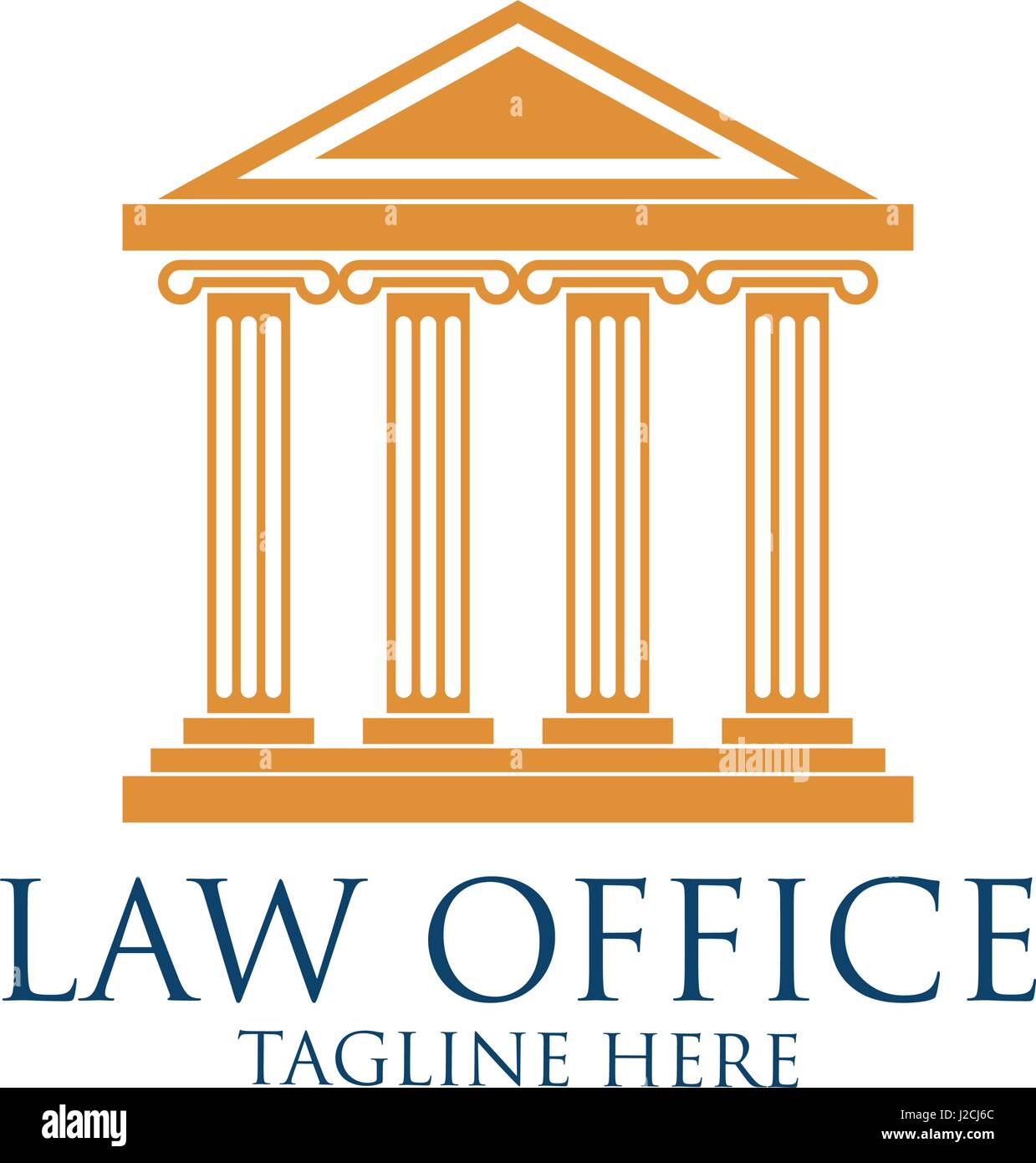 law firm logo with text space for your slogan / tagline, vector
