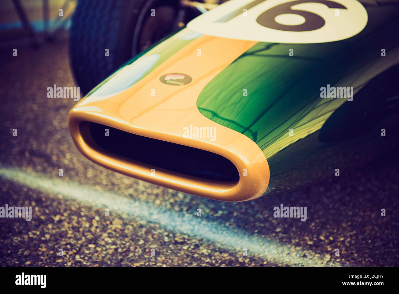 Formula Race Car Detail Stock Photo