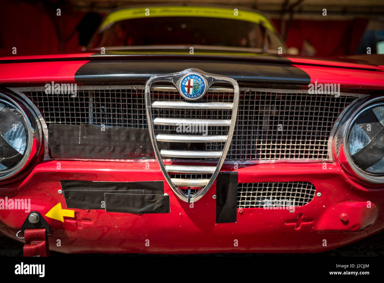 Alfa Romeo GT Junior GTA Classic Car Detail Stock Photo