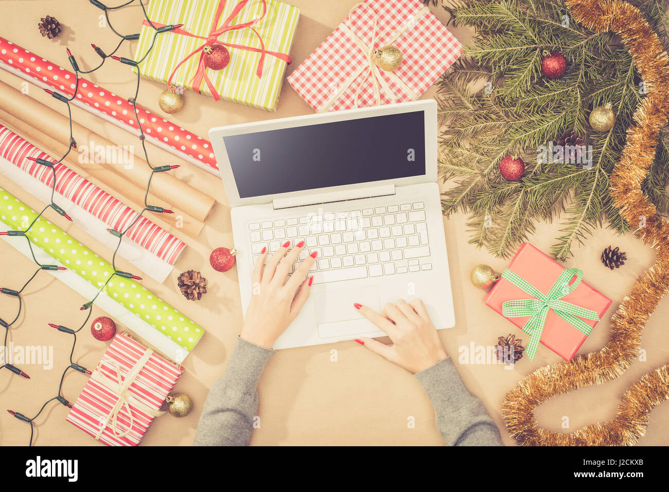 Christmas preparations Stock Photo