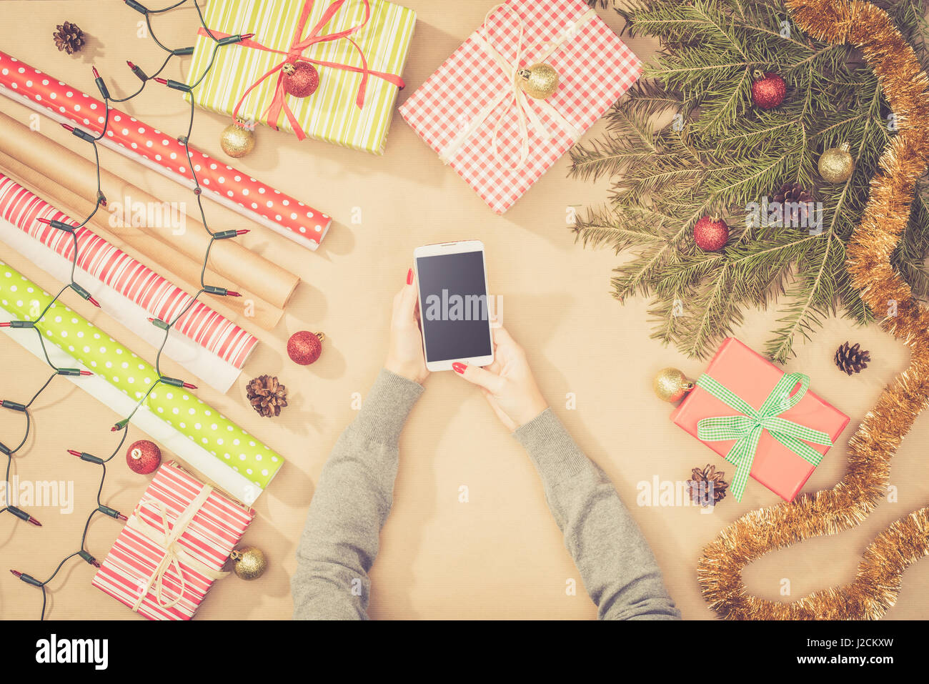 Christmas preparations Stock Photo