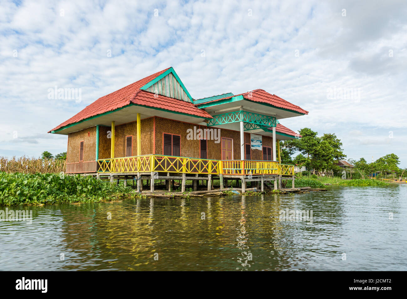 Indonesia Sulawesi Selatan Kabupaten Wajo Colorful House On Stilts indonesia-sulawesi-selatan-kabupaten-wajo-colorful-house-on-stilts