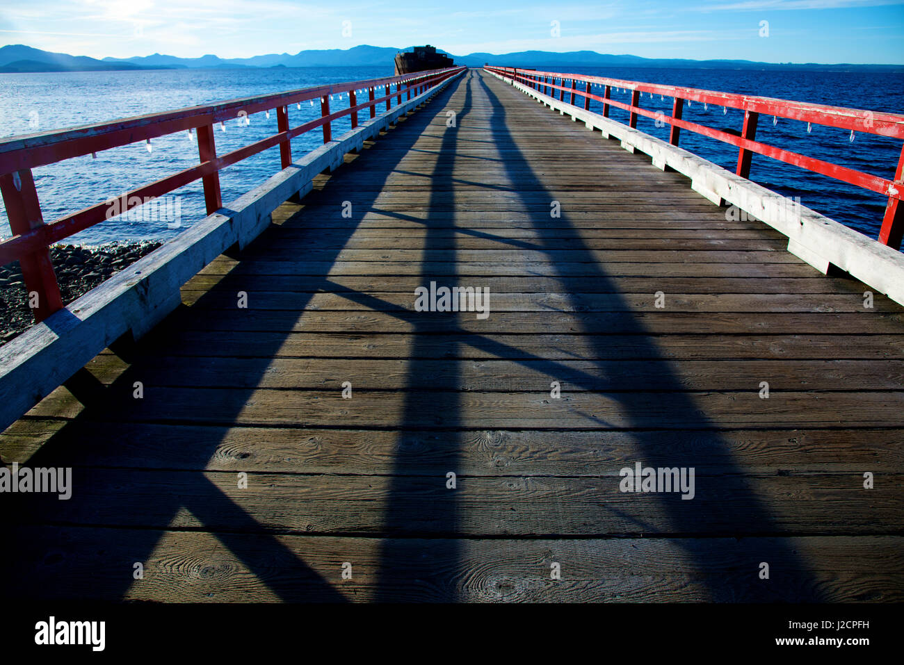 Haida Gwaii Islands, British Columbia. Port Clements, Graham Island. Rainbow Wharf. (Large