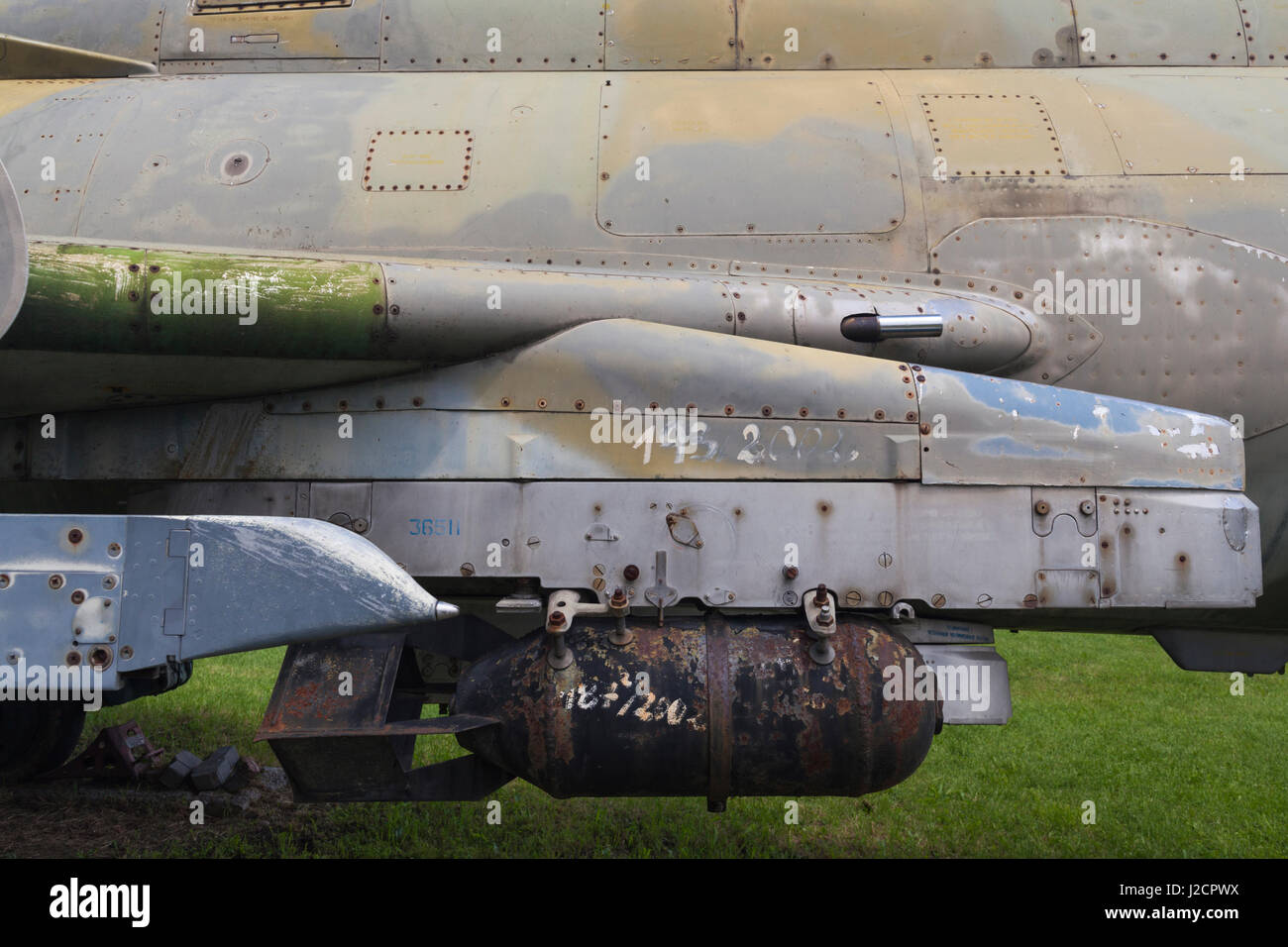 Bomb Rack Soviet Bulgaria, Sofia, Outdoor Park by the National Museum of Military ...
