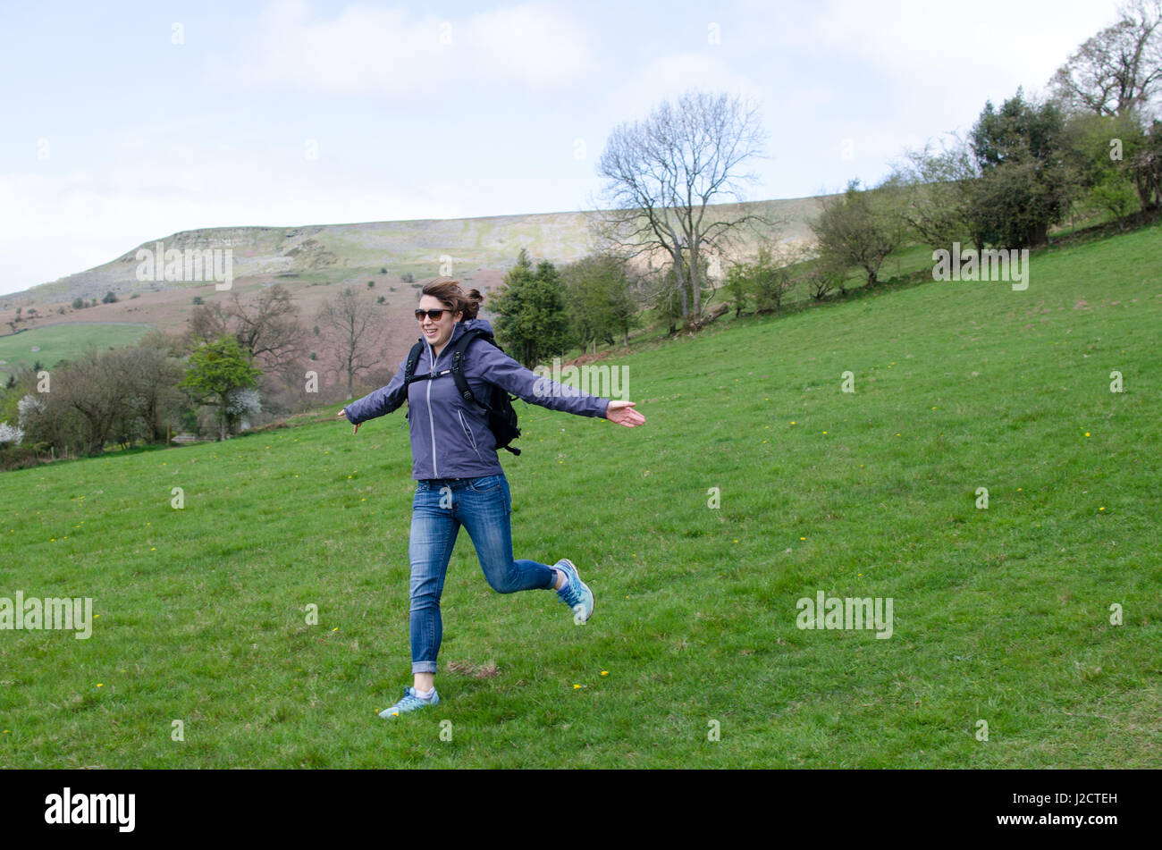 Girl running down hill hires stock photography and images Alamy