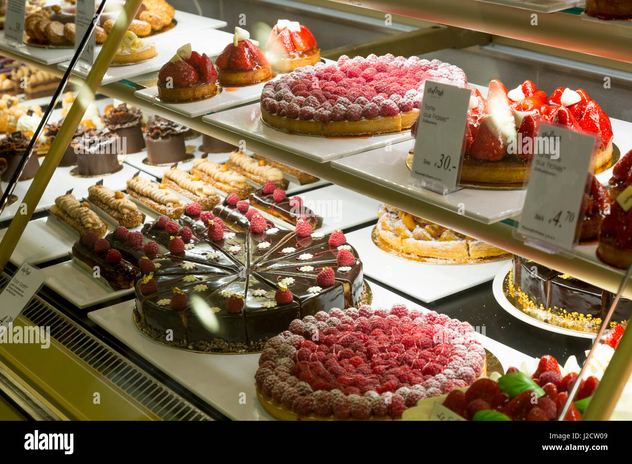 Germany, Berlin. Pastries and bakery goods at the Ka De We Department