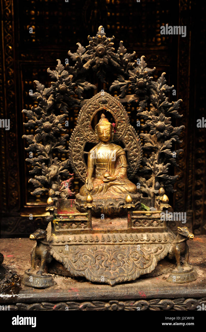 Old Bronze Buddhist Statue Artefact, Kathmandu Nepal Stock Photo Alamy