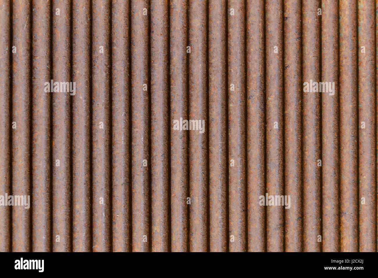 Old rusty texture of corrugated metal. Rusted galvanized iron plate Stock Photo