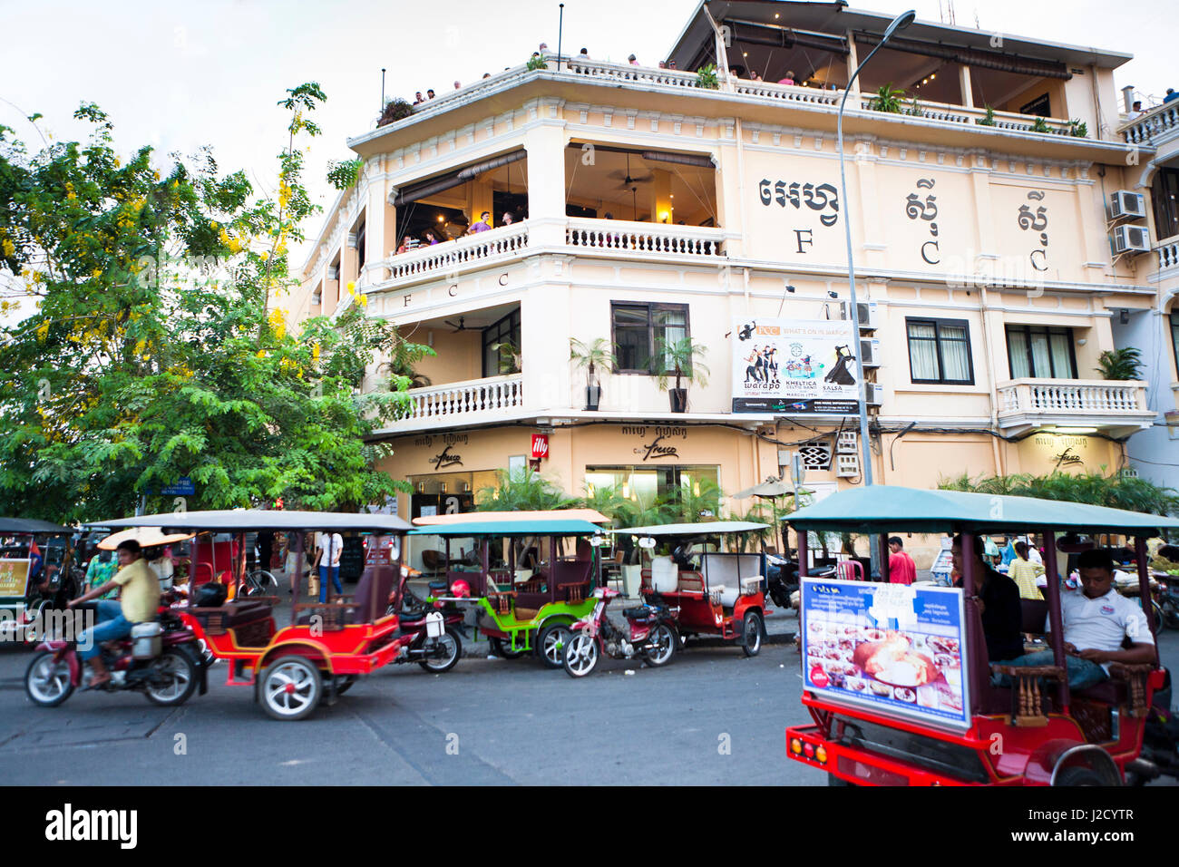The FCC or Foreign Correspondence Club in Phnom Penh, Cambodia. Stock Photo