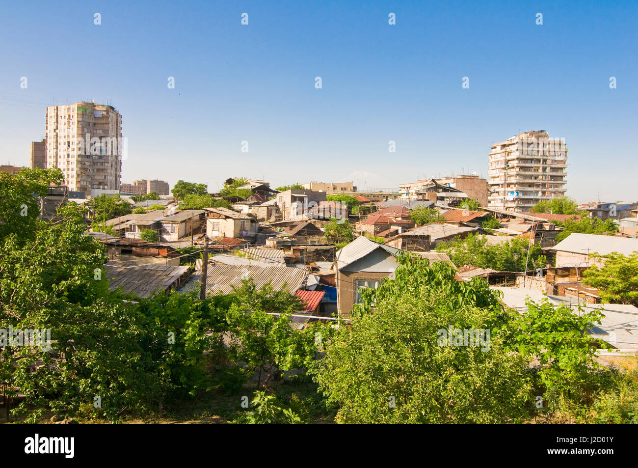 View over Eriwan, Armenia Stock Photo