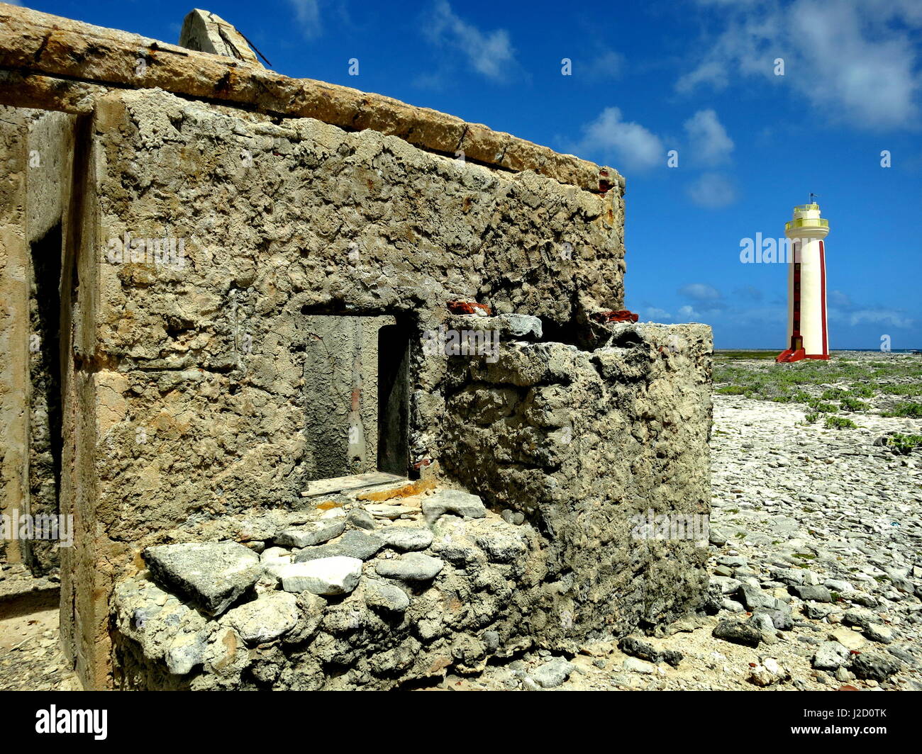 Lighthouse on Bonaire Stock Photo