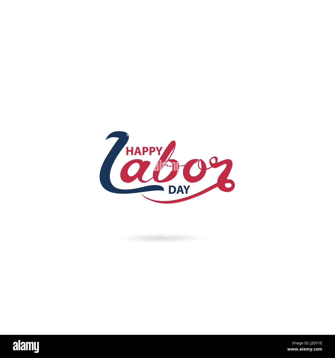 Happy Labor Day Calligraphy Background.Happy Labor Day Typographical Design Elements.Vector illustration Stock Vector