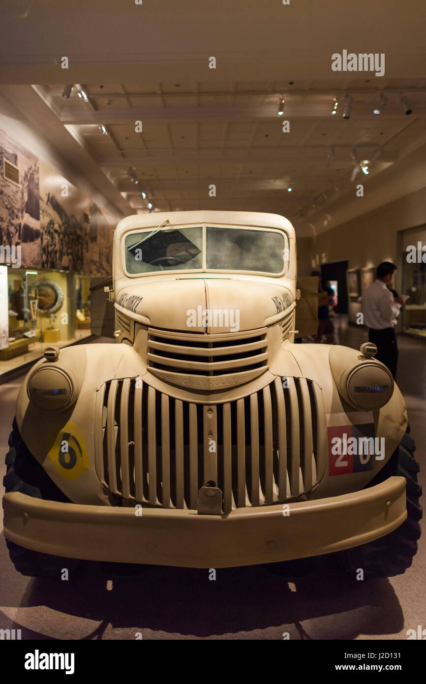Australia, Canberra, Australian War Memorial Museum, WW2-era Chevrolet army truck Stock Photo