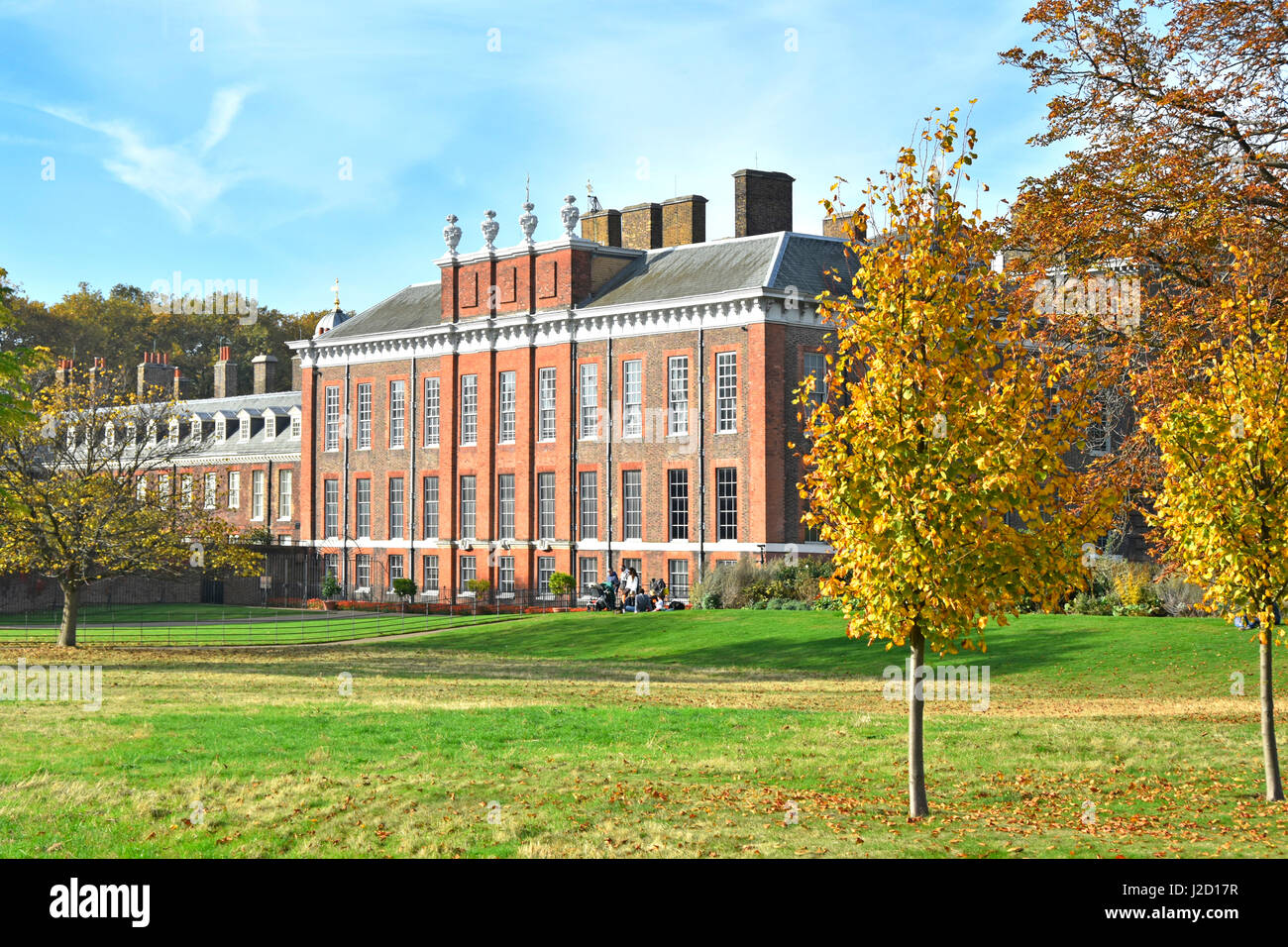 Exterior view of the royal residence of Kensington Palace London England UK in Kensington