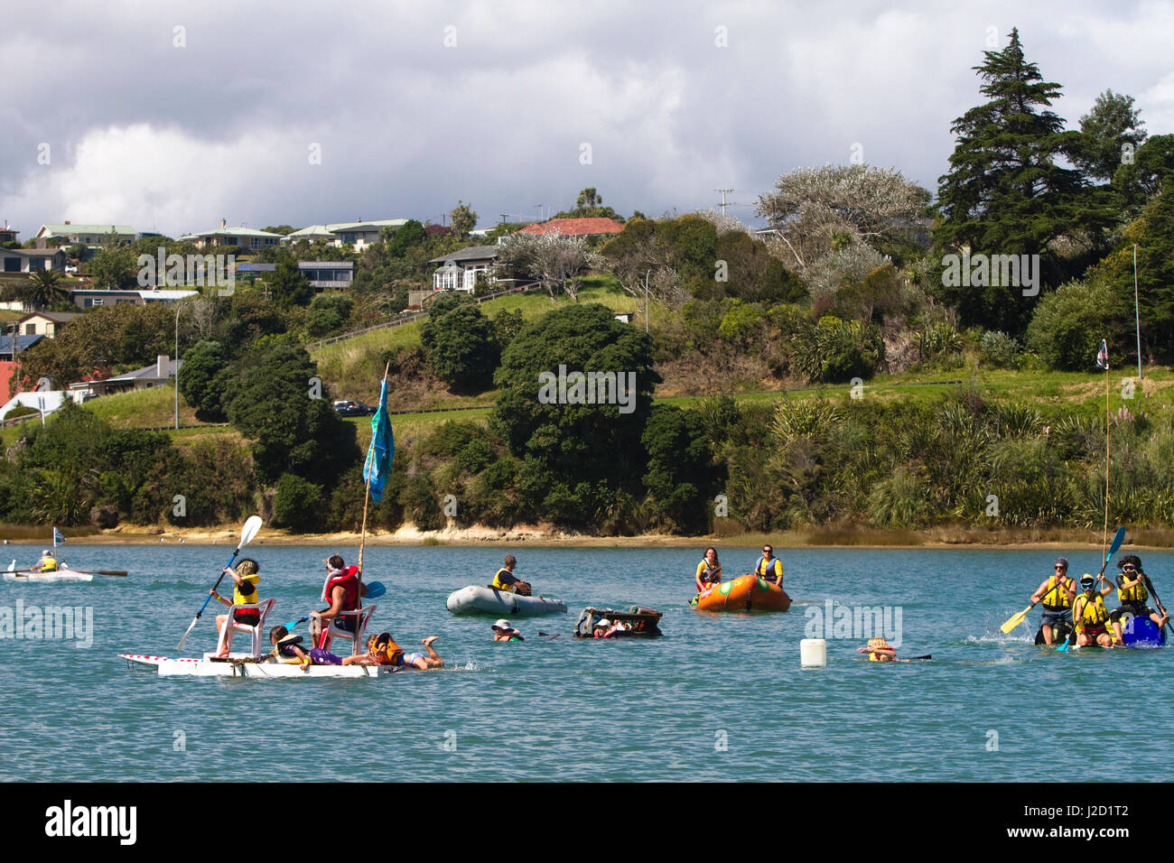 Recycling Raft The X-treme Waste Recycle Raft Race at Te Kopua Domain in Raglan, New ...
