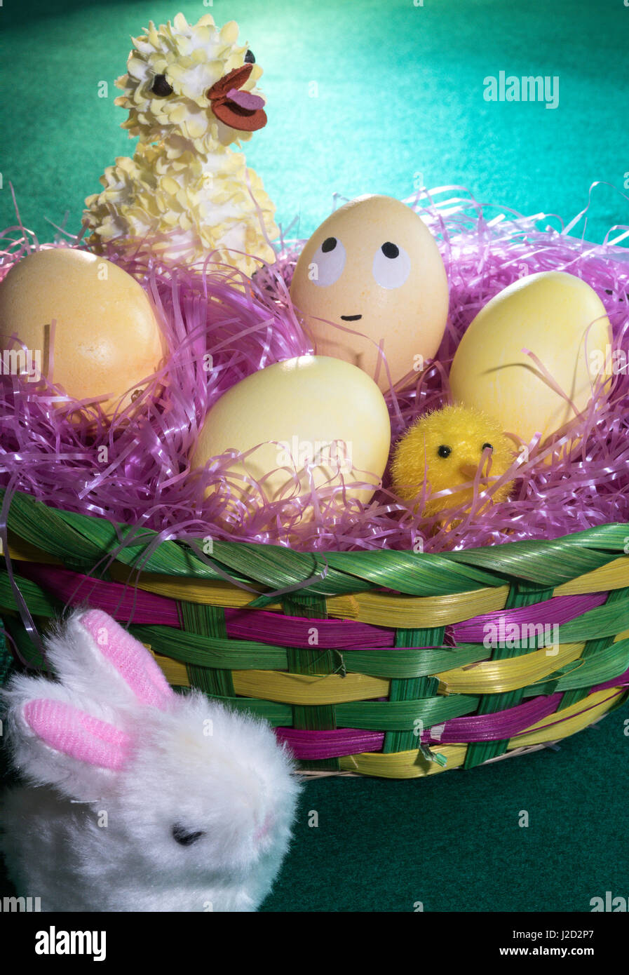 Easter Basket Stock Photo