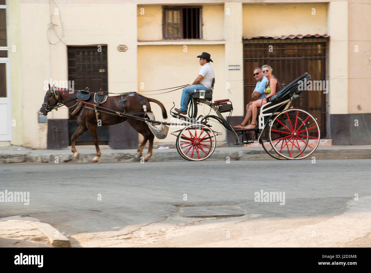 Caribbean, Cuba, Vieja Havana's street scenes and neighborhood. (Editorial Use Only) Stock Photo