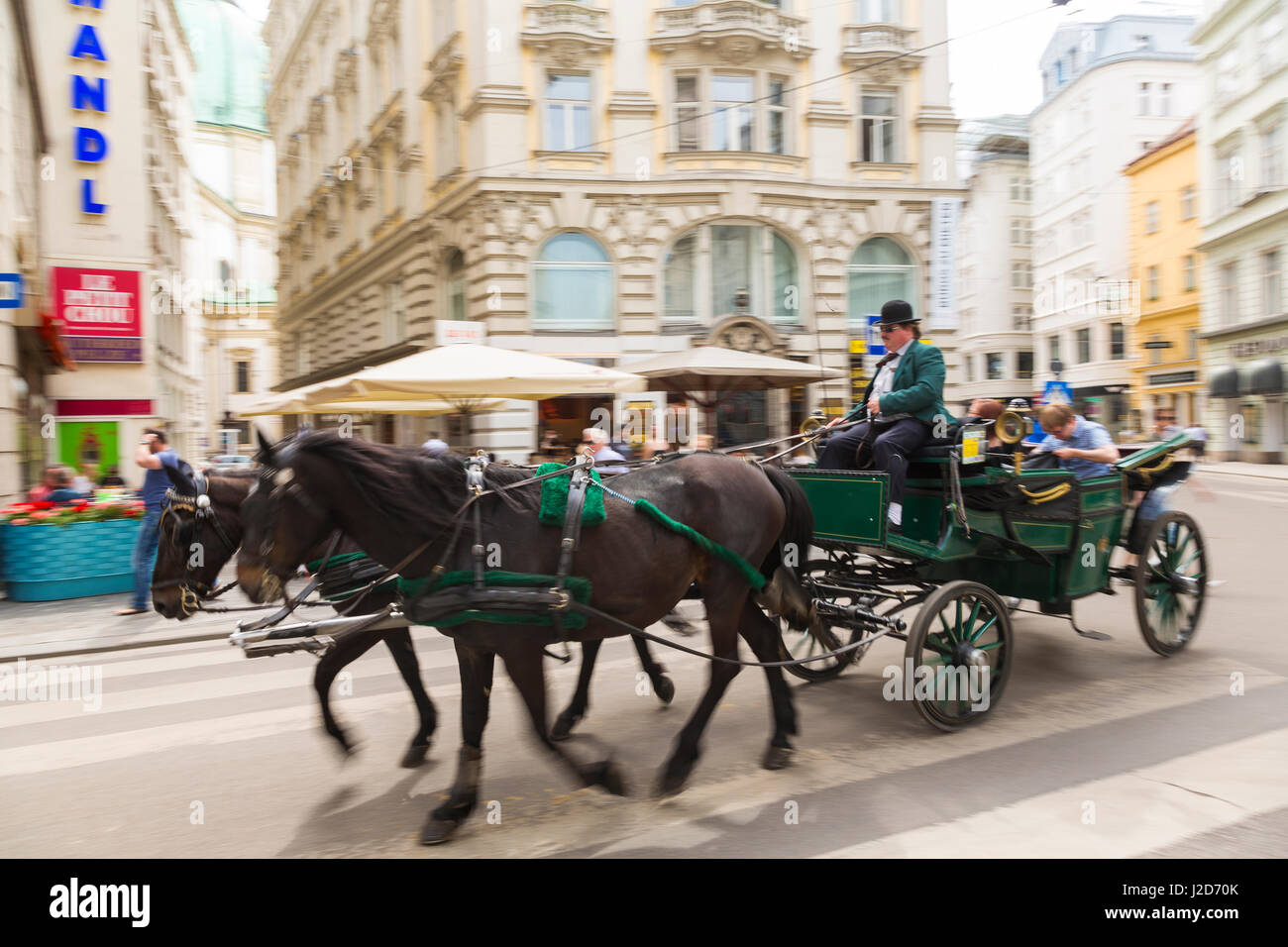 Horse and carriage ride, Vienna, Austria Stock Photo Alamy