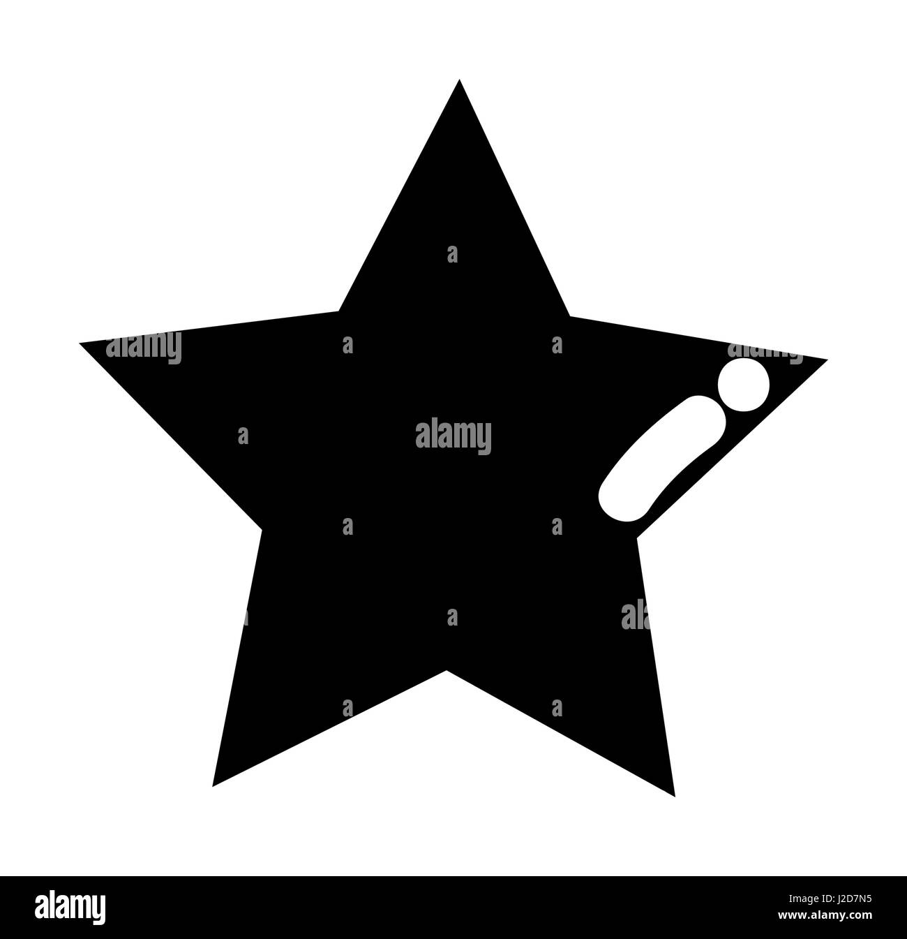contour stars actor in the short films Stock Vector