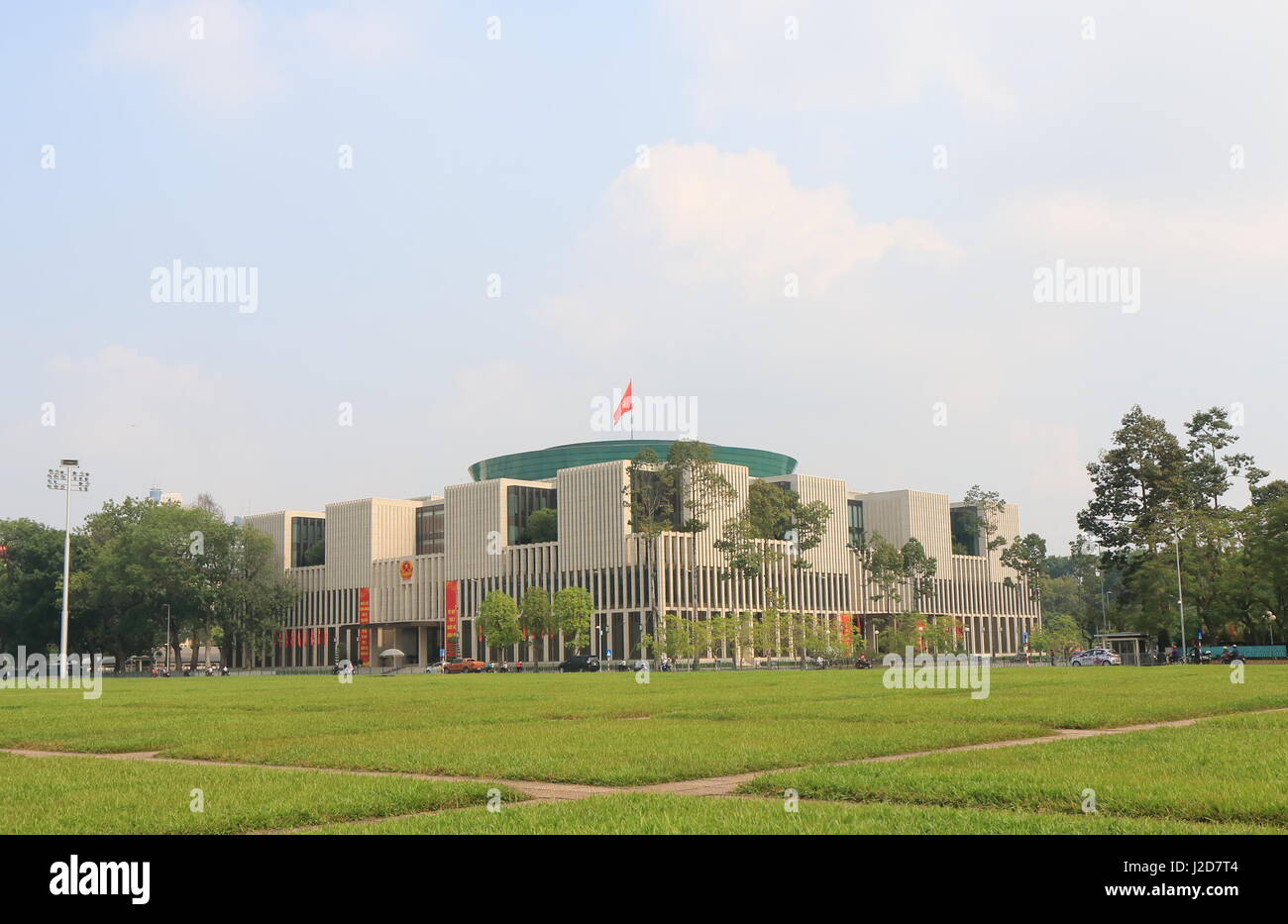 National Assembly office in Hanoi Vietnam. National Assembly office is used by the National Assembly of Vietnam for its sessions and other official fu Stock Photo