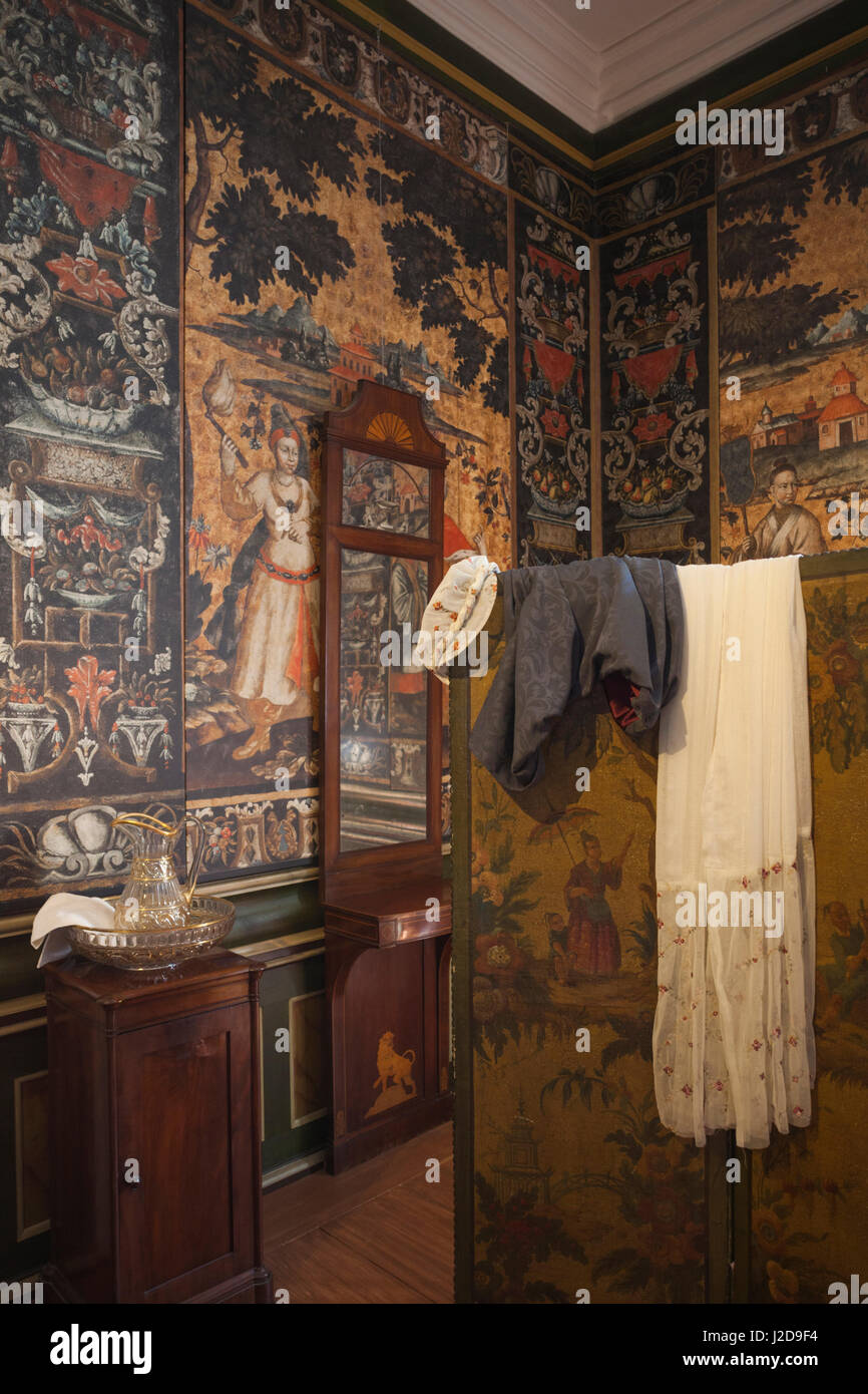 Denmark, Jutland, Auning, Gammel Estrup manor house, room interior