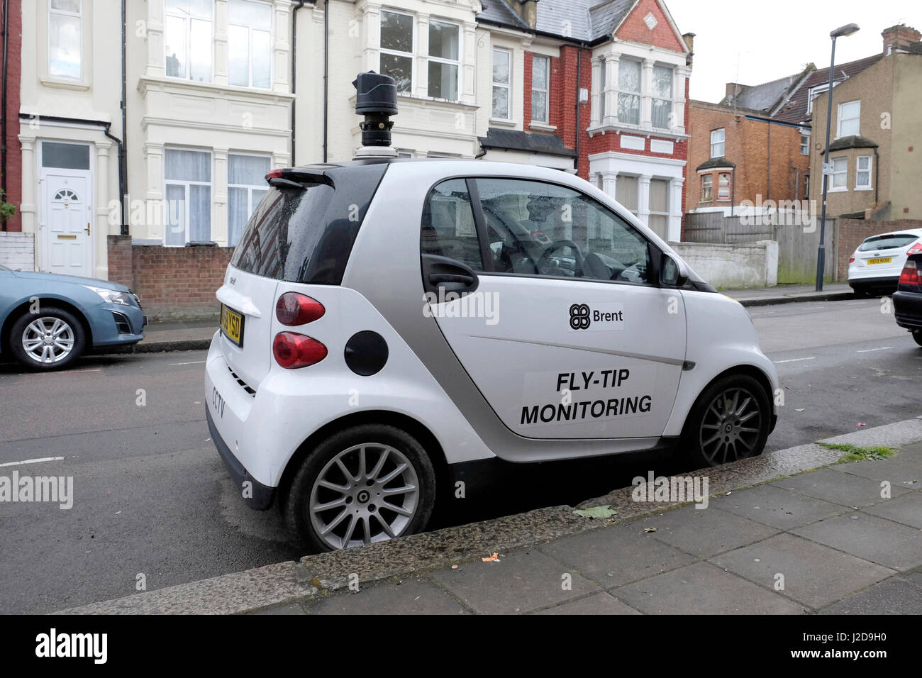 A council surveillance car with a periscope camera parked in North