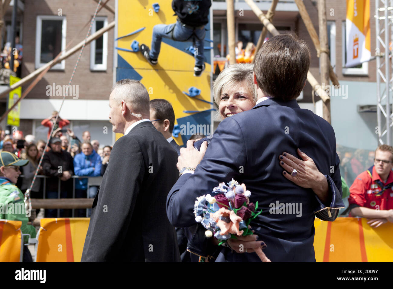 April 27, 2017 - Tilburg, Noord-Brabant, Netherlands - Tilburg, the Netherlands. Kingsday 2017 in Holland . The royal family celebrates the 50th anniversary of King Willem-Alexander today in Tilburg. Portrait of Princess Laurentien. Present are: King Willem-Alexander, Queen MÃ¡xima and their three daughters Amalia, Ariane and Alexia. There are also Prince Constantijn, Prince Laurentien, Prince Maurits, Princess Marilene, Prince Bernard, Princess Annette, Prince Pieter-Kristiaan, Princess Anita, Prince Floris and Princess Aimée. Credit: Paulien Van De Loo/ZUMA Wire/Alamy Live News Stock Photo