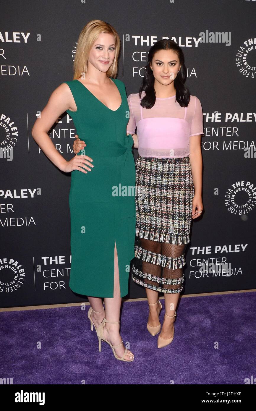 Beverly Hills, CA. 27th Apr, 2017. Lili Reinhart, Camila Mendes at arrivals for The CW's RIVERDALE Screening and Conversation, The Paley Center for Media, Beverly Hills, CA April 27, 2017. Credit: Priscilla Grant/Everett Collection/Alamy Live News Stock Photo