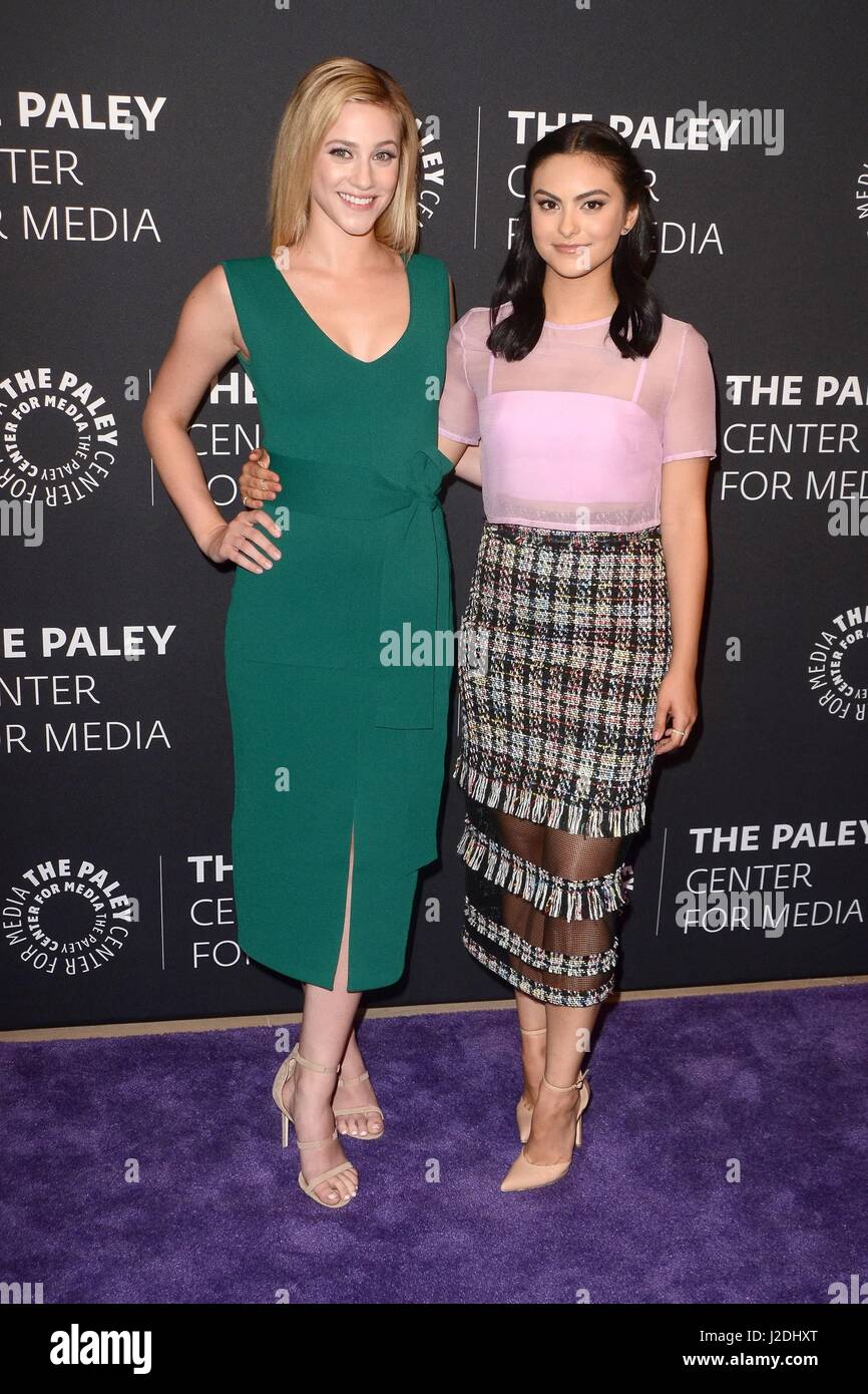 Beverly Hills, CA. 27th Apr, 2017. Lili Reinhart, Camila Mendes at arrivals for The CW's RIVERDALE Screening and Conversation, The Paley Center for Media, Beverly Hills, CA April 27, 2017. Credit: Priscilla Grant/Everett Collection/Alamy Live News Stock Photo