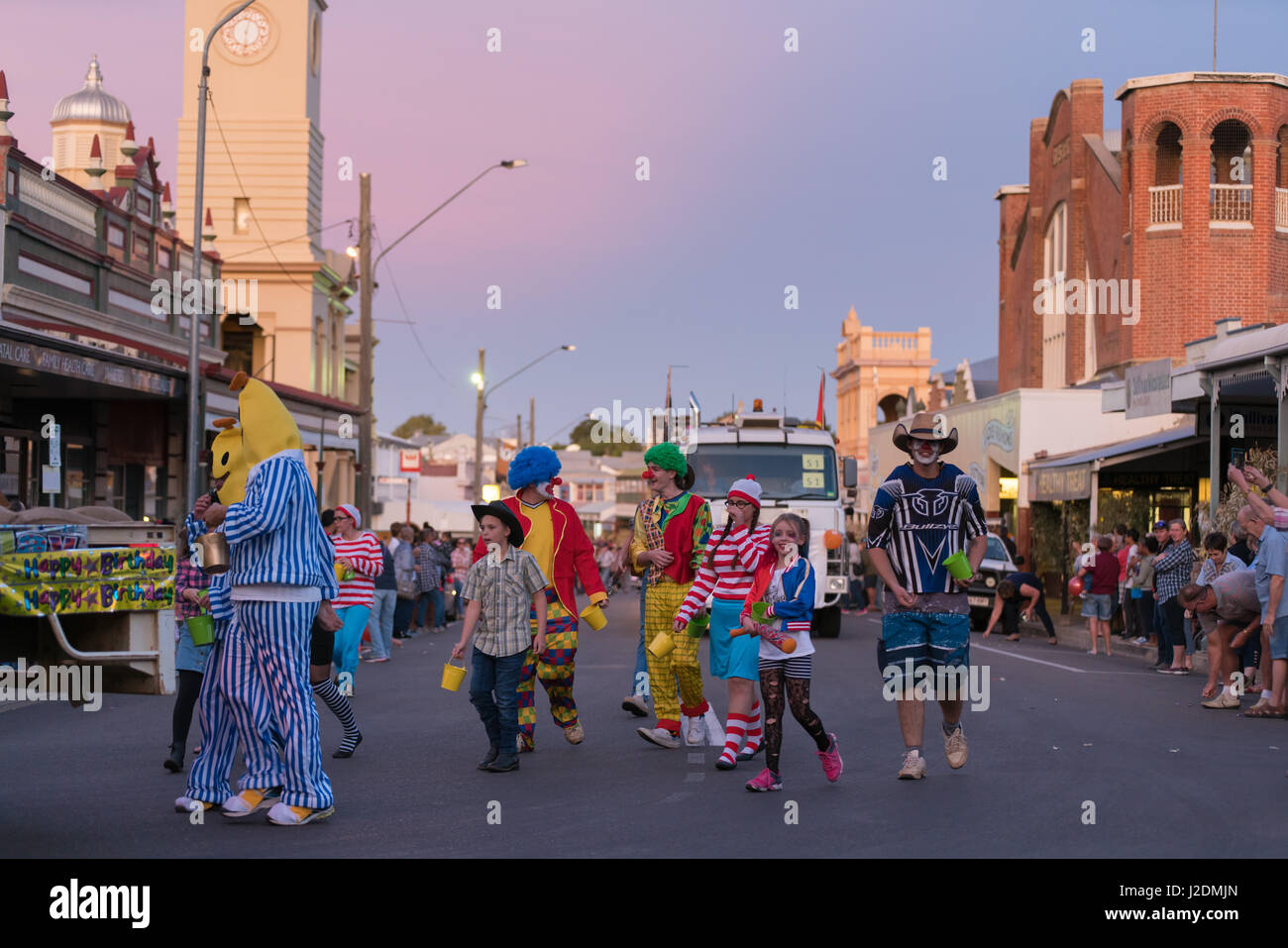 Charters Towers, Australia. 28th April, 2017. Participants in the 40th Charters Towers Country Music parade, Charters Towers, Australia Credit: Sheralee Stoll/Alamy Live News Stock Photo